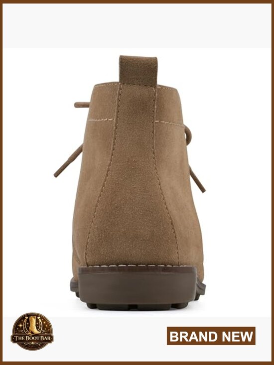 Leather Lace-Up Ankle Boots with Cushioned Insole, Hiking Style main image 0